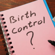 Birth Control Options for patients | Comprehensive Women's Health Clinic | notepad with birth control written